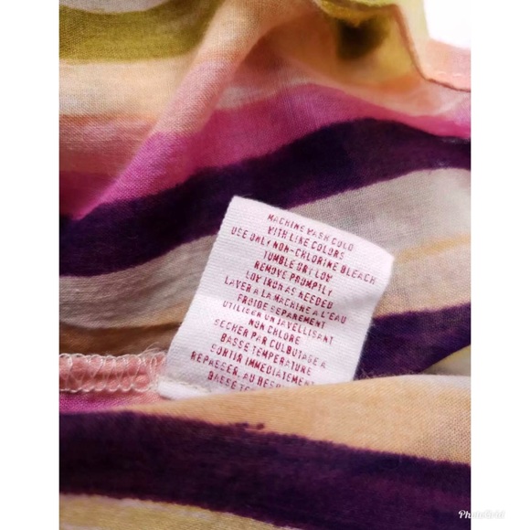 ANTHROPOLOGIE Lilka Watercolor Striped Tunic Top Sz M! - Picture 8 of 8